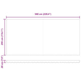 Retractable Awning Manual Red and white 600 x 300 cm Fabric 3331610