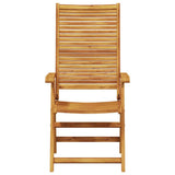 Garden Dining Set Folding 5 pcs Brown Solid Acacia Wood 3375714