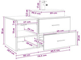 Bathroom Furniture Set 2 pcs Grey Sonoma Engineered Wood 3403893