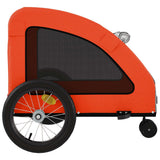 Pet Bike Trailer Orange Oxford Fabric and Iron 93977