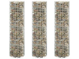 Circular Gabion Raised Beds 3 pcs Galvanised Steel 30x150 cm 152021