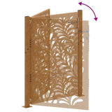 Garden Gate 100x150 cm Weathering Steel Wave Design 4100976