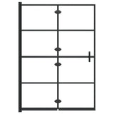 Folding Shower Enclosure ESG 100x140 cm Black 150744