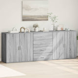 Sideboards 3 pcs Grey Sonoma Engineered Wood 3276614