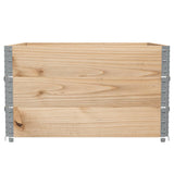 Pallet Collars 3 pcs 100x100 cm Solid Wood Pine 3295374