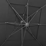 4-Tier Garden Parasol with Aluminium Pole Anthracite 250x250 cm 313822