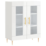 Sideboard High Gloss White 69.5x34x90 cm Engineered Wood 827774