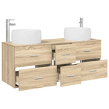 Bathroom Furniture Set 3 pcs Sonoma Oak 49.5 x 44.5 x 66 cm 3405933