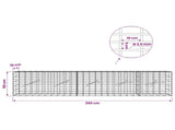 Gabion with 3.5 mm Wire and 5x10 cm Mesh 250x10x50 cm 3462503