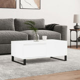 Coffee Table White 90x50x36.5 cm Engineered Wood 830812