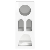 Sideboard High Gloss White 40 x 35 x 100.5 cm Engineered Wood 891308