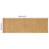 Area Rugs Natural 80 x 200 cm Jute 42010514