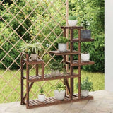 Flower Stand 110x25x111 cm Solid Wood Fir 362867