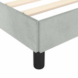 Bed Frame without Mattress Light Grey King Velvet 347609