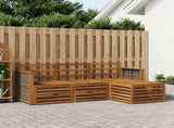 Outdoor Sofa Set 4 pcs Natural 3384195