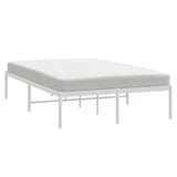 Metal Bed Frame without Mattress White 120x200cm 350911