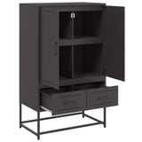 Highboard Black 68x39x111.5 cm Steel 846608