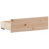 ZNTS Bookcase Bed without Mattress 120x190 cm Small Double Solid Wood Pine 3308939
