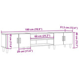 TV Cabinet Old Wood 180x31.5x40 cm Engineered Wood 857141