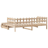 Daybed with Trundle and Drawers without Mattress 90x200 cm 3302251