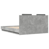 Bed Frame without Mattress Concrete Grey 120x200 cm 3209929