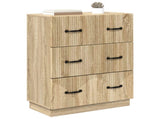 Drawer Cabinet Sonoma Oak 66 x 34.5 x 87 cm Engineered Wood 895297