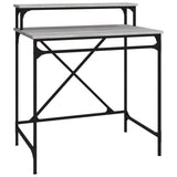 Desk Grey Sonoma 80x50x90 cm Engineered Wood and Iron 826707