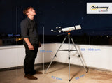 Astronomy Telescope for Adults and Beginners with 80 mm Aperture, Carry Bag, White T3398P421958