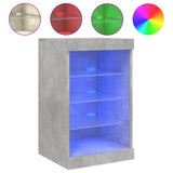 Sideboard with LED Lights Concrete Grey 41x37x67 cm 836724