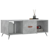 Coffee Table Concrete Grey 102x50x40 cm Engineered Wood 829272