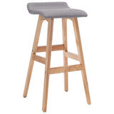 Bar Stool Light Grey Fabric 249575