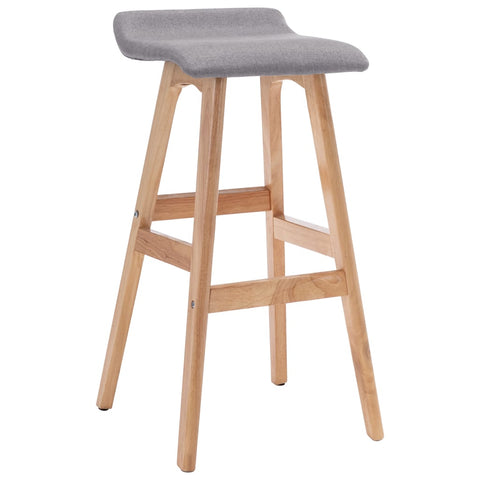 Bar Stool Light Grey Fabric 249575