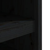 Outdoor Kitchen Cabinet MEPPEL Black 106x55x64 cm Solid Wood Pine 832335
