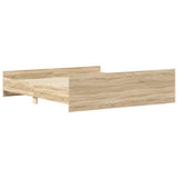 Bed Frame without Mattress Sonoma Oak 180x200 cm Super King 3203770