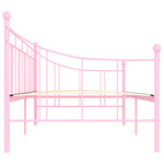 ZNTS 284671 DayBed Frame without Mattress Pink Metal 90x200 cm