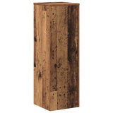 Plant Stand Old Wood 33x33x100 cm Engineered Wood 852958