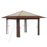 Gazebo without Sidewall Cream and Brown 42036808