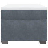 Box Spring Bed with Mattress Dark Grey 90x200 cm Velvet 3285258