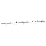 Sliding Door Hardware Kit 400 cm Stainless Steel Silver 3295774