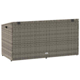 Garden Storage Box Grey 110x50x58 cm Poly Rattan 4104071
