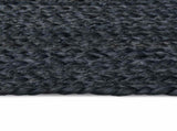 Area Rugs Rectangular Dark Grey 140 x 200 cm Jute 42010437