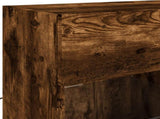 TV Wall Cabinet with LED Lights Smoked Oak 78,5x30x60,5 cm 837103