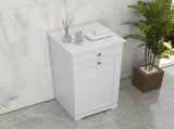 Single Hamper Laundry Storage Cabinet - White T3398P344538