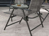 Four-Piece Metal Garden Sofa Set - Mixed Grey T3398P328412