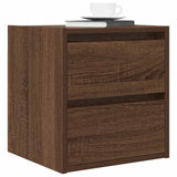 ZNTS Wall-mounted Bedside Cabinets 2 pcs Brown Oak 38x34x40 cm 861260