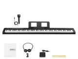 GPP-101 88 Key Full Size Semi-Weighted Standard Keyboards Digital Piano with MIDI Bluetooth, 24176485