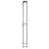 Wine Rack for 95 Bottles Black 54x18x200 cm Wrought Iron 358368
