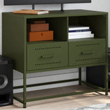 TV Cabinet Olive Green 68x39x60.5 cm Steel 846552