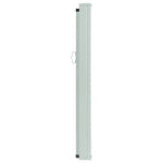 ZNTS Patio Retractable Side Awning 140x500 cm Grey 48398