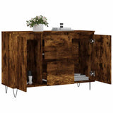 Sideboard Smoked Oak 101.5x35x70 cm Engineered Wood 827209